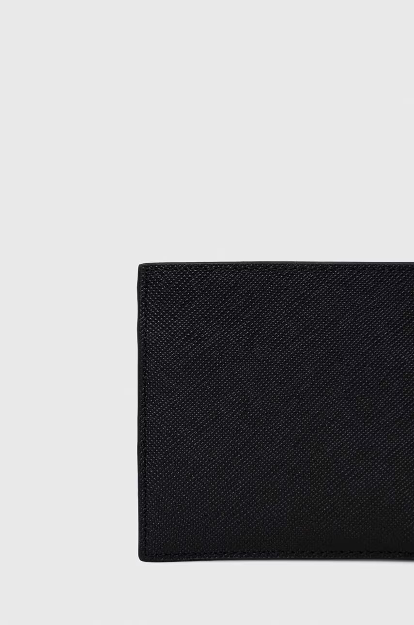 Armani Exchange Кожен портфейл и ключодържател в черно - Pepit.bg