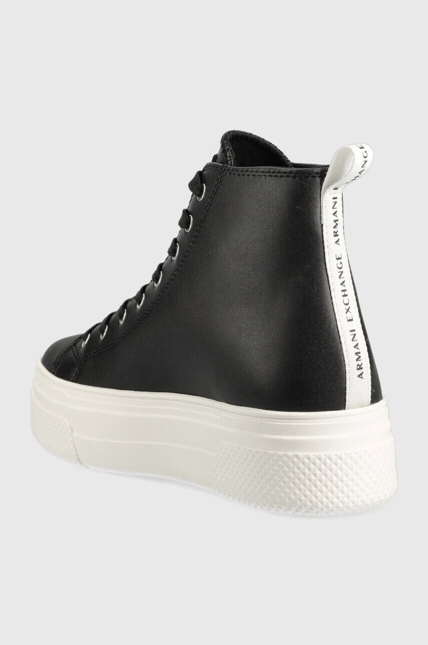 Armani Exchange Кожени кецове в черно XDZ021 XV571 N642 - Pepit.bg