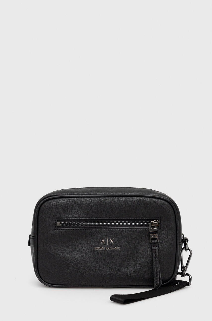 Armani Exchange Козметична чанта в черно - Pepit.bg