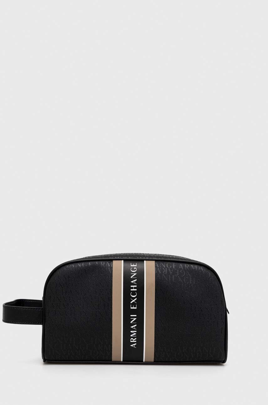 Armani Exchange Козметична чанта в черно - Pepit.bg