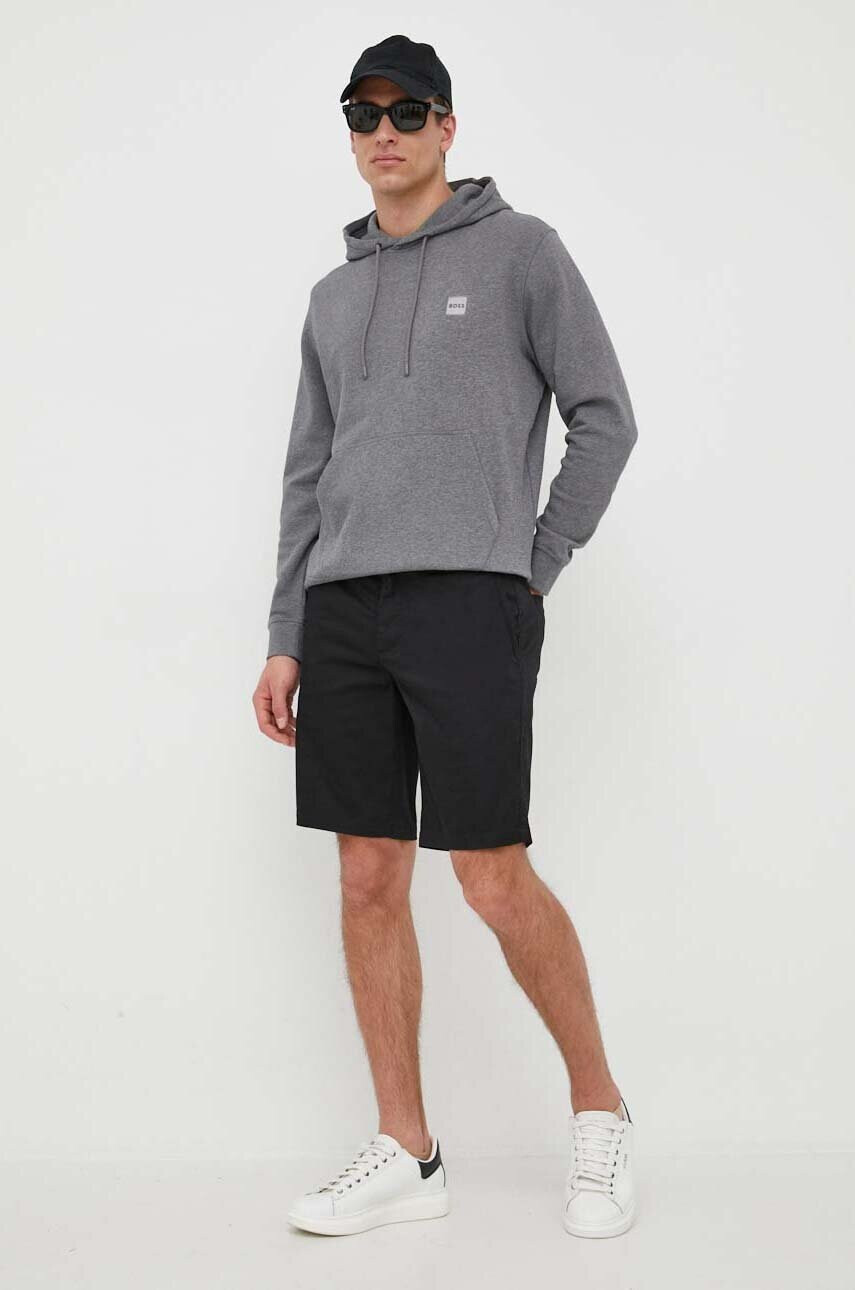 Armani Exchange Къс панталон в черно - Pepit.bg