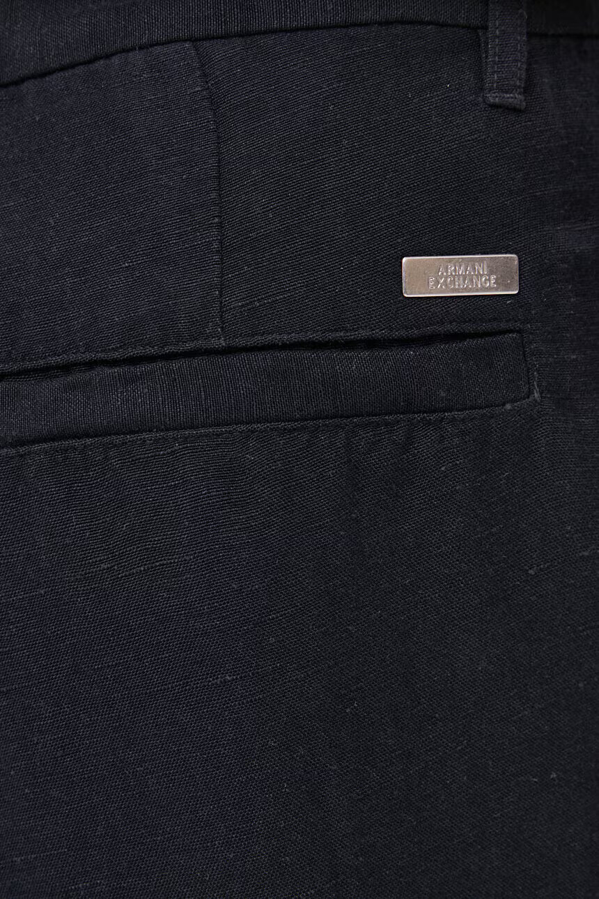 Armani Exchange Ленен панталон - Pepit.bg