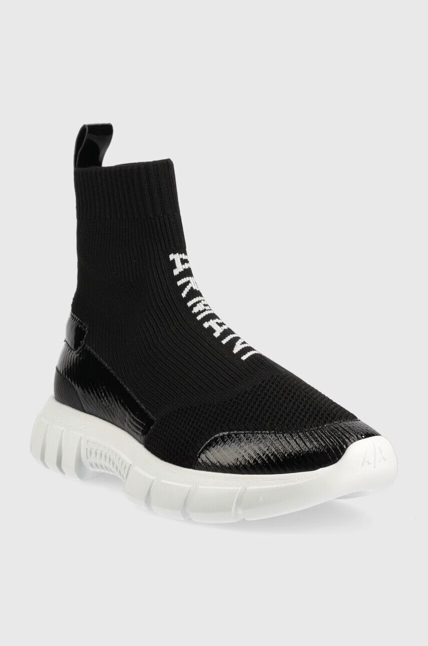 Armani Exchange Маратонки в черно - Pepit.bg