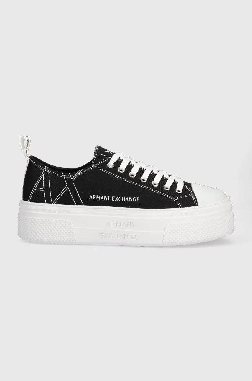 Armani Exchange Ниски кецове в черно XDX115.XV695.S526 - Pepit.bg