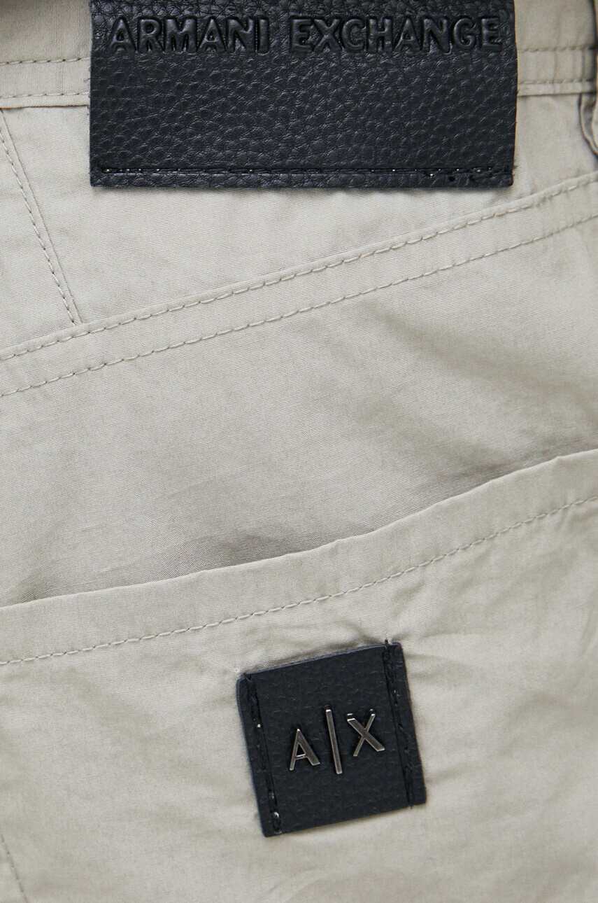 Armani Exchange Памучен къс панталон в бежово - Pepit.bg
