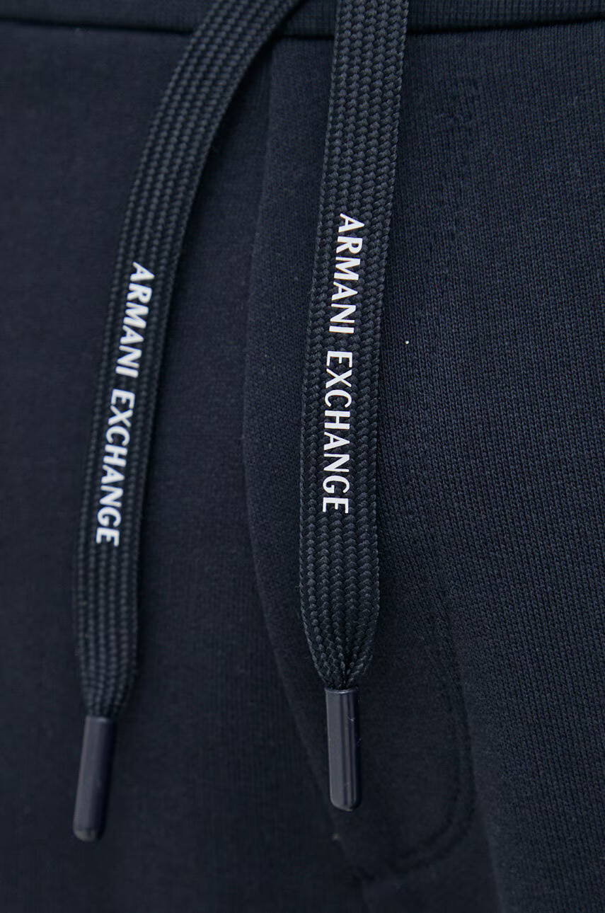 Armani Exchange Памучен къс панталон в червено - Pepit.bg