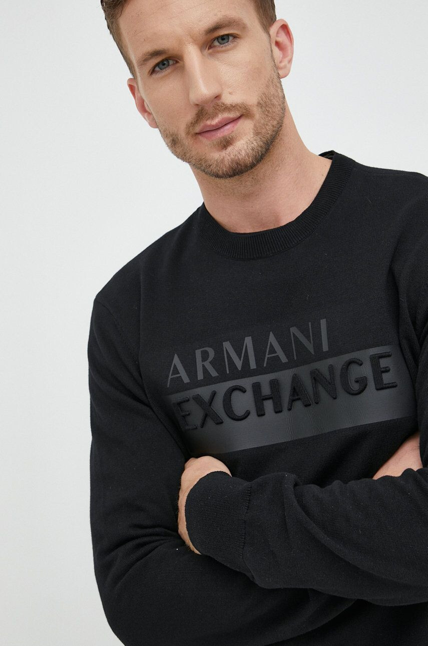 Armani Exchange Памучен пуловер - Pepit.bg