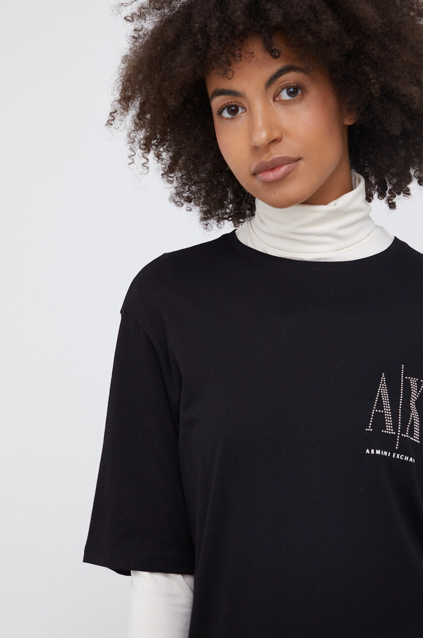 Armani Exchange Памучна рокля - Pepit.bg