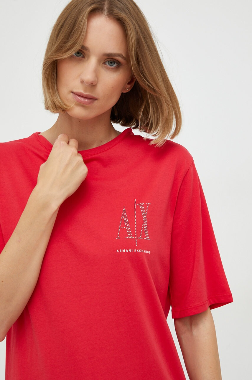 Armani Exchange Памучна рокля - Pepit.bg