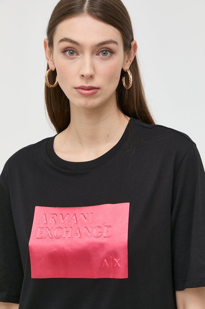 Armani Exchange Памучна рокля - Pepit.bg