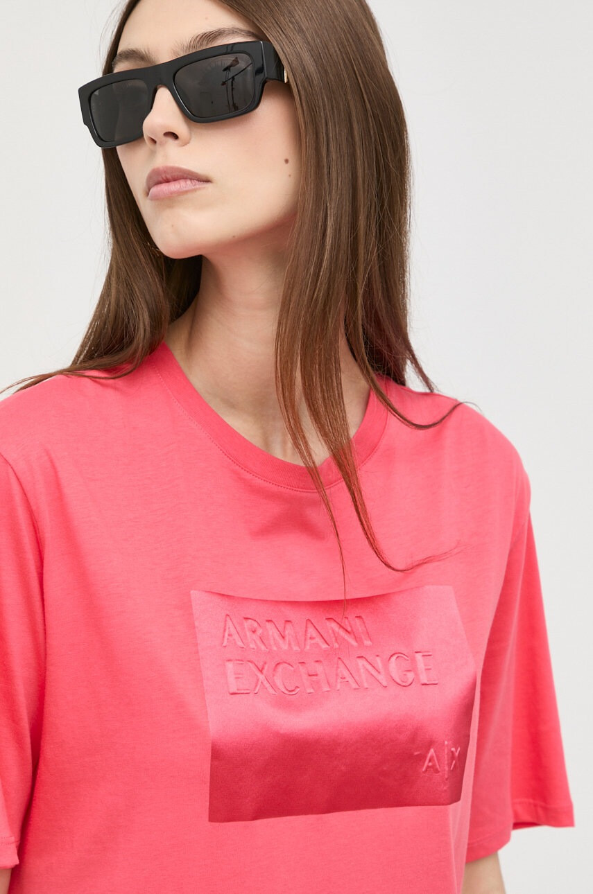 Armani Exchange Памучна рокля - Pepit.bg