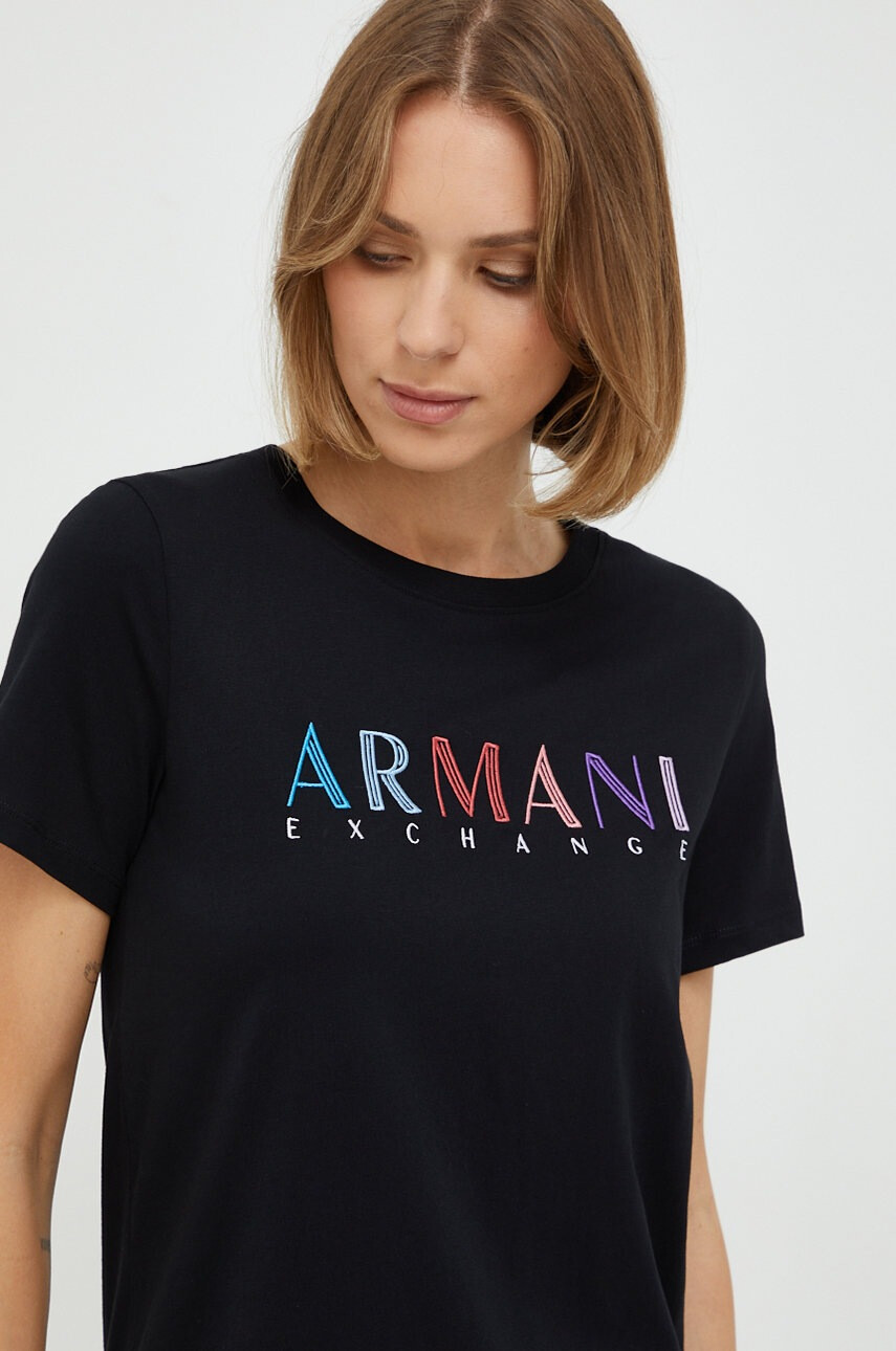 Armani Exchange Памучна рокля - Pepit.bg