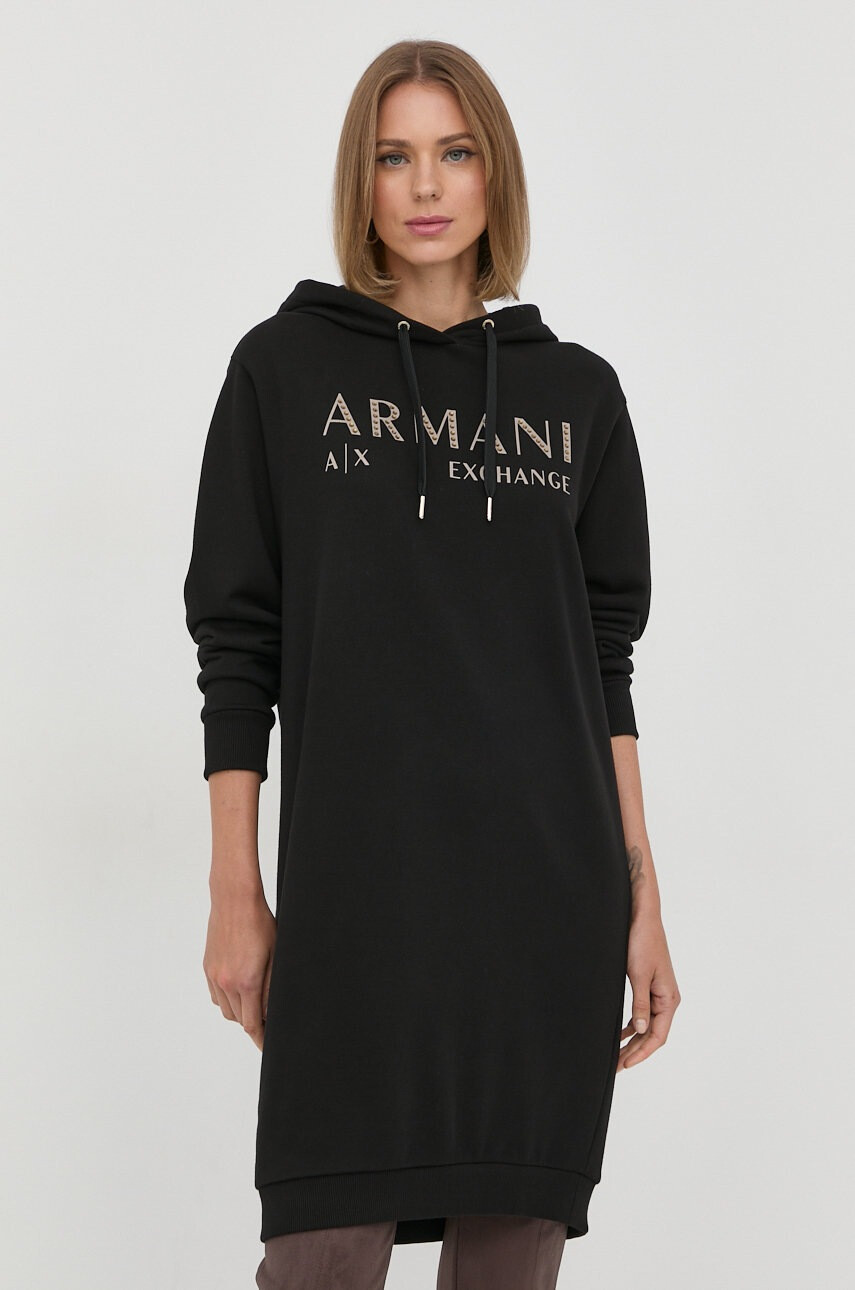 Armani Exchange Памучна рокля - Pepit.bg