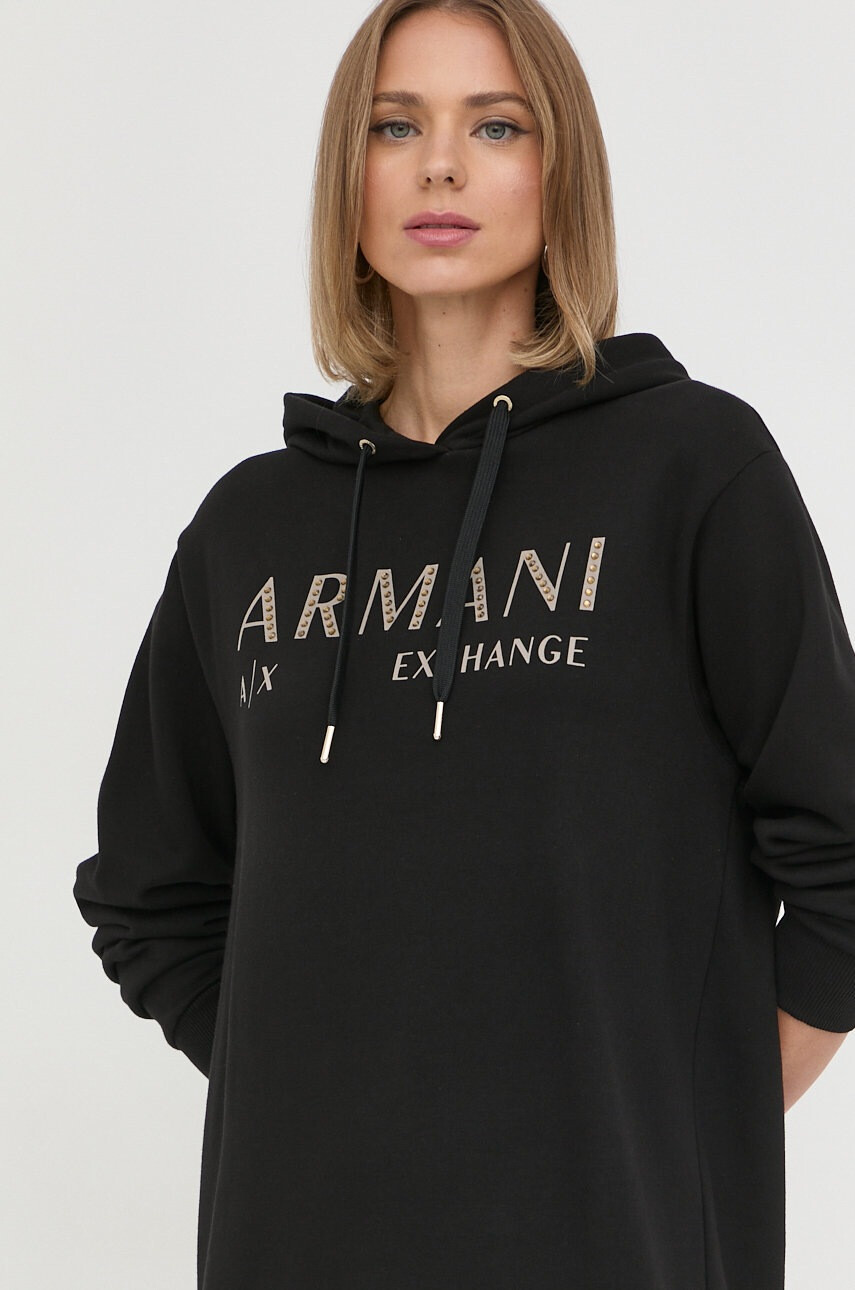 Armani Exchange Памучна рокля - Pepit.bg