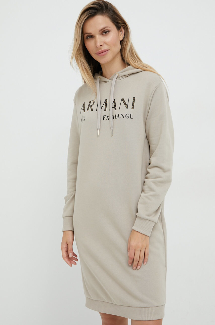 Armani Exchange Памучна рокля - Pepit.bg