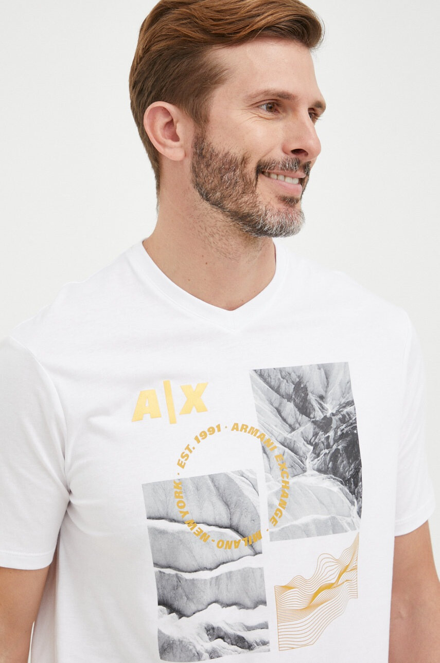 Armani Exchange Памучна тениска - Pepit.bg