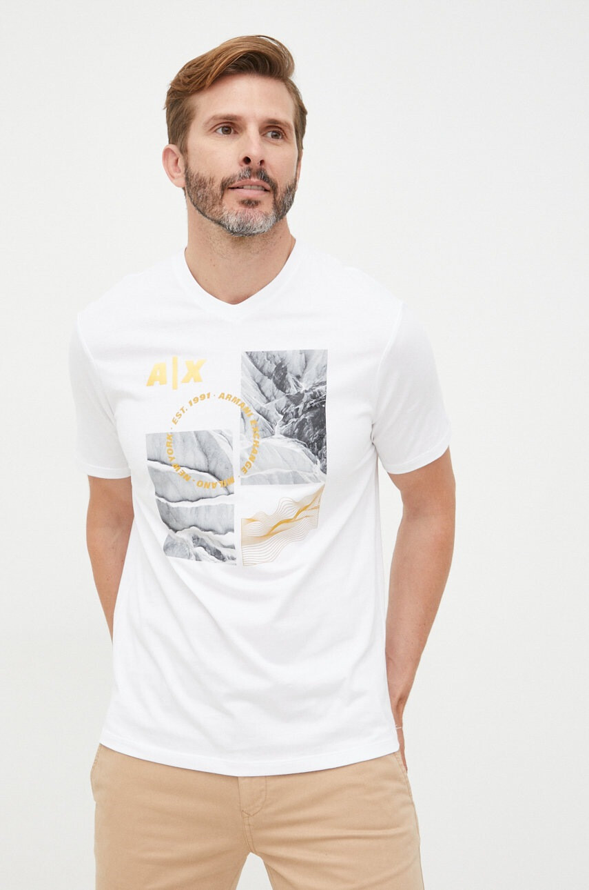 Armani Exchange Памучна тениска - Pepit.bg