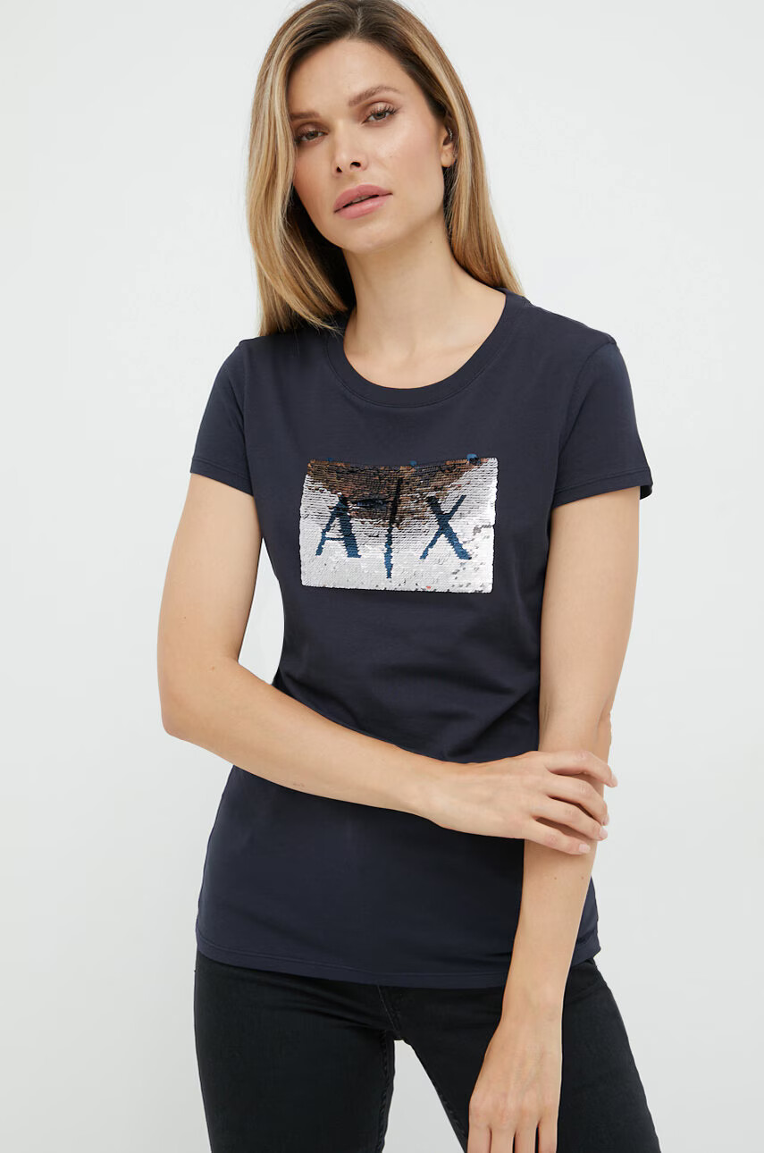 Armani Exchange Памучна тениска - Pepit.bg
