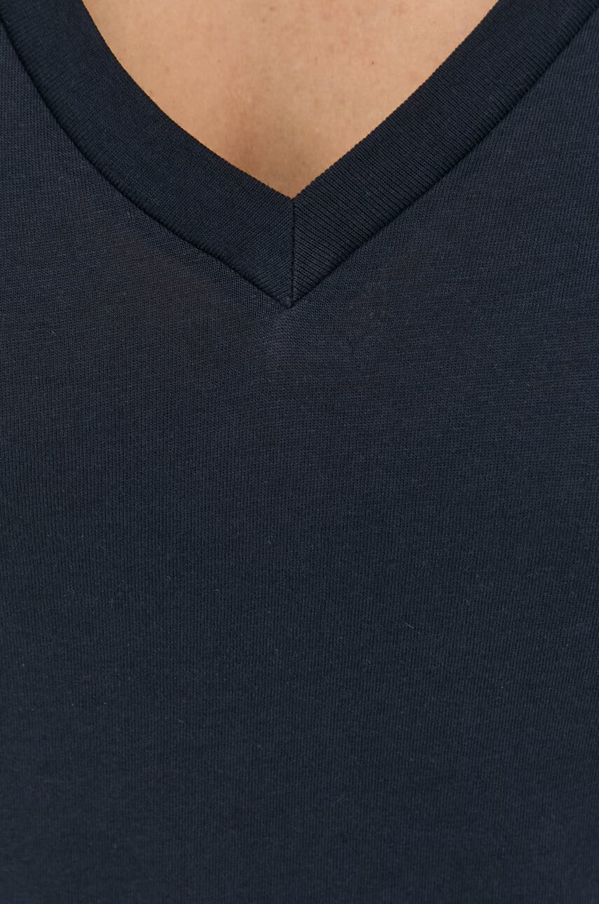 Armani Exchange Памучна тениска в тъмносиньо - Pepit.bg