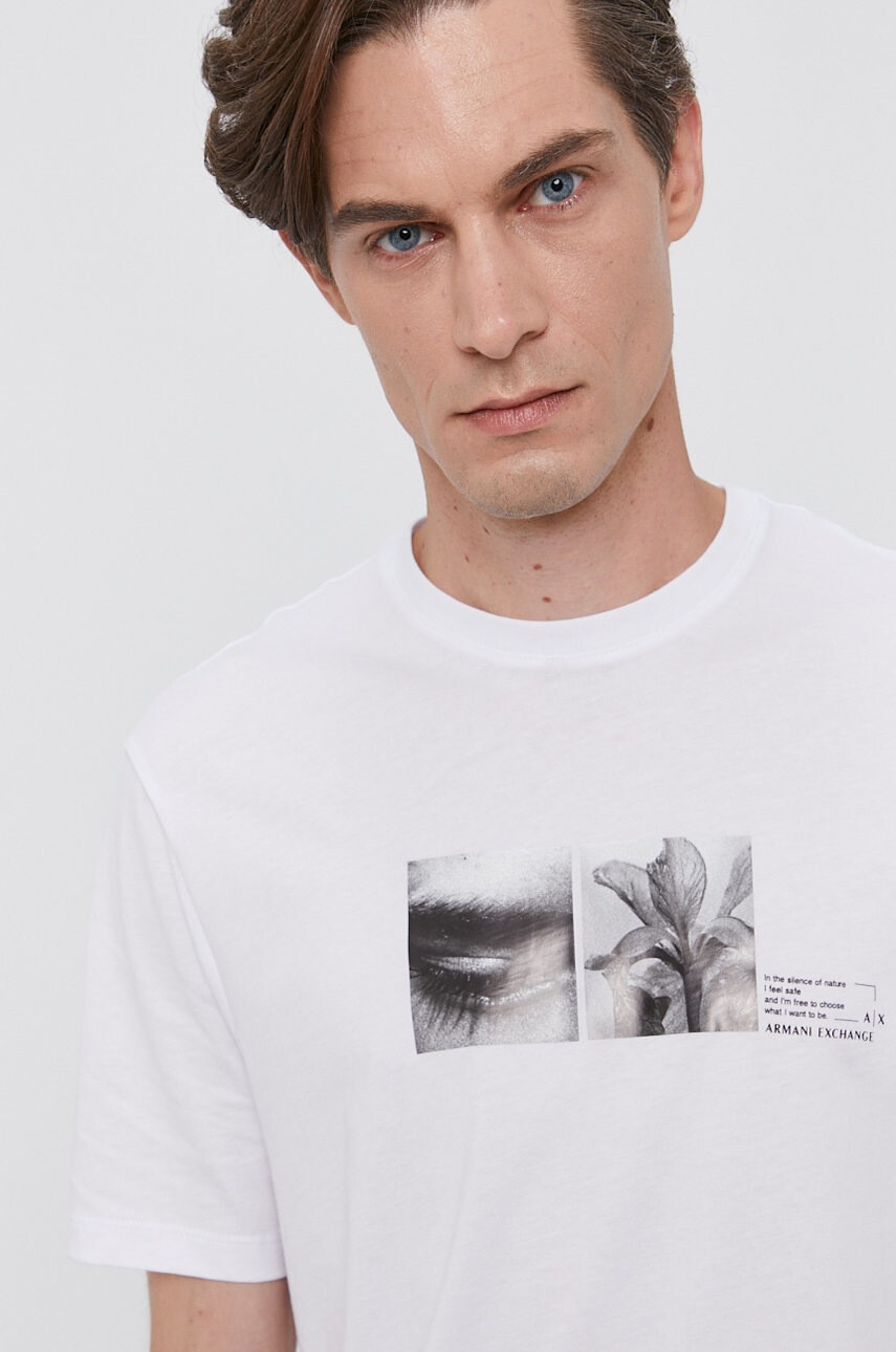 Armani Exchange Памучна тениска - Pepit.bg