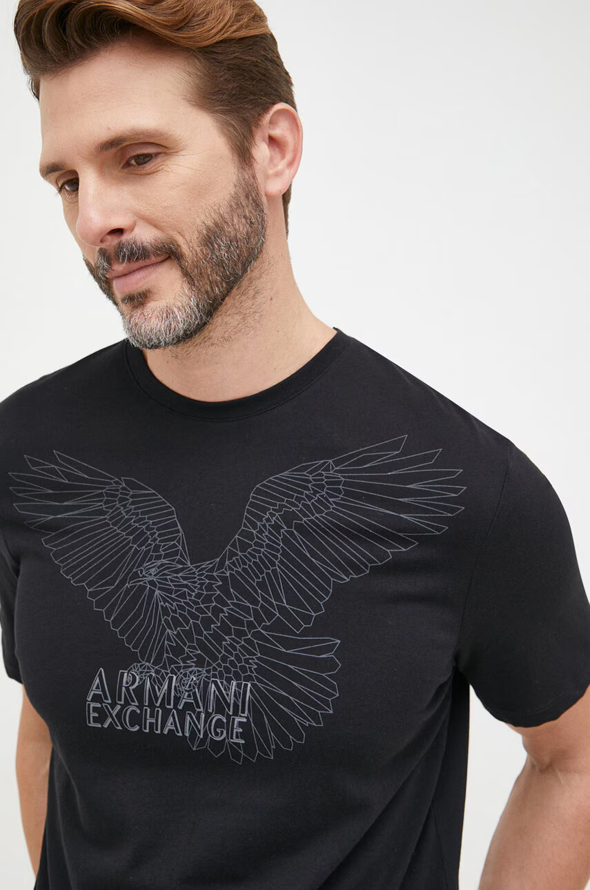 Armani Exchange Памучна тениска - Pepit.bg