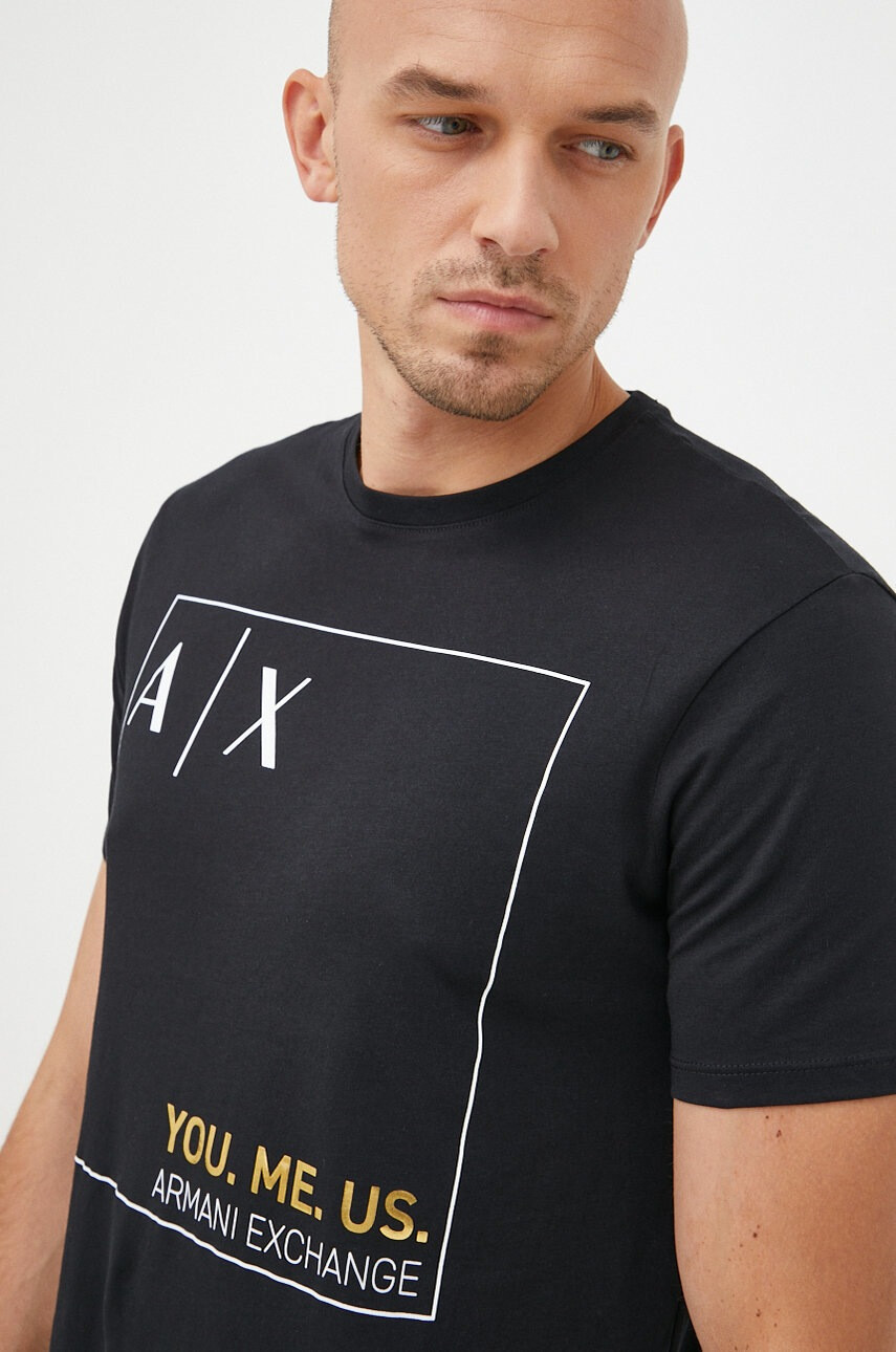 Armani Exchange Памучна тениска - Pepit.bg