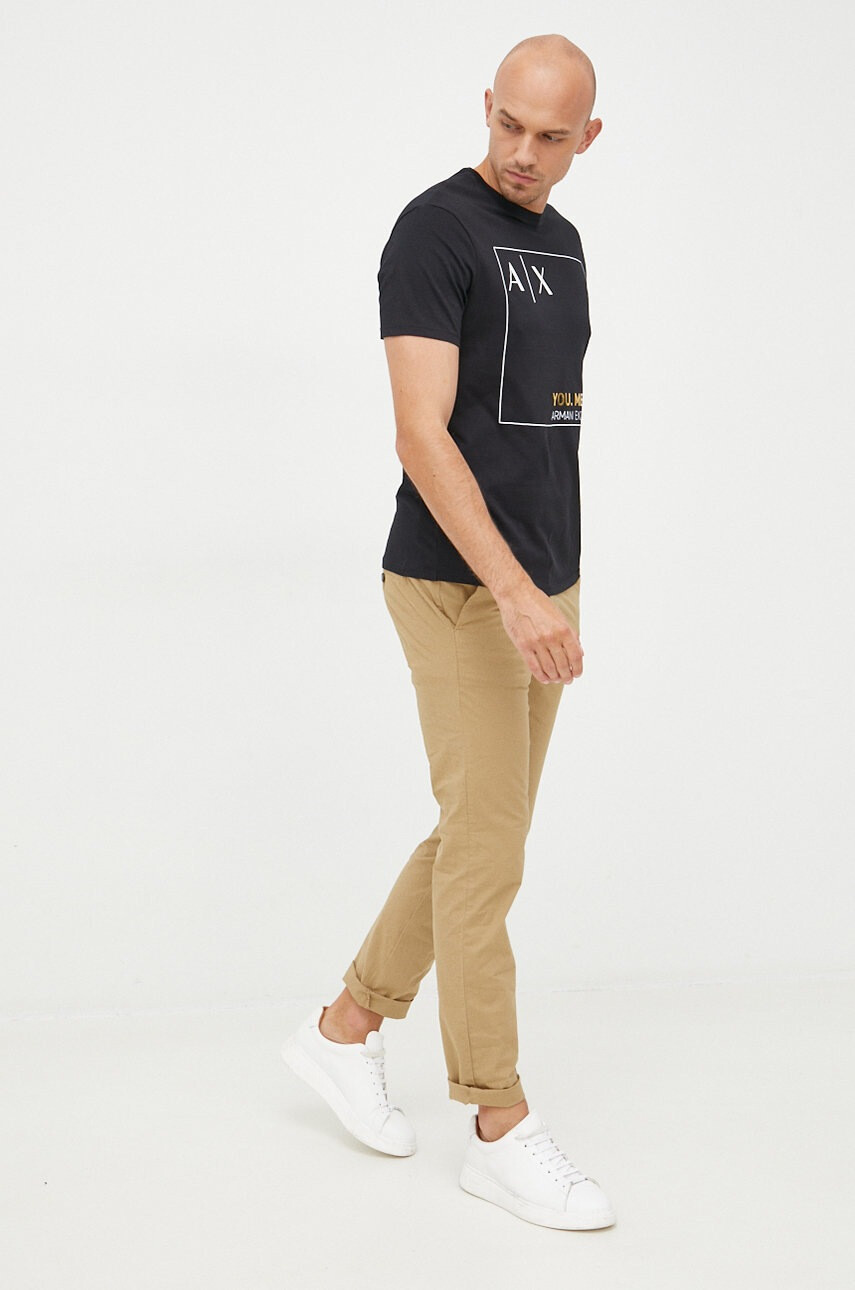 Armani Exchange Памучна тениска - Pepit.bg