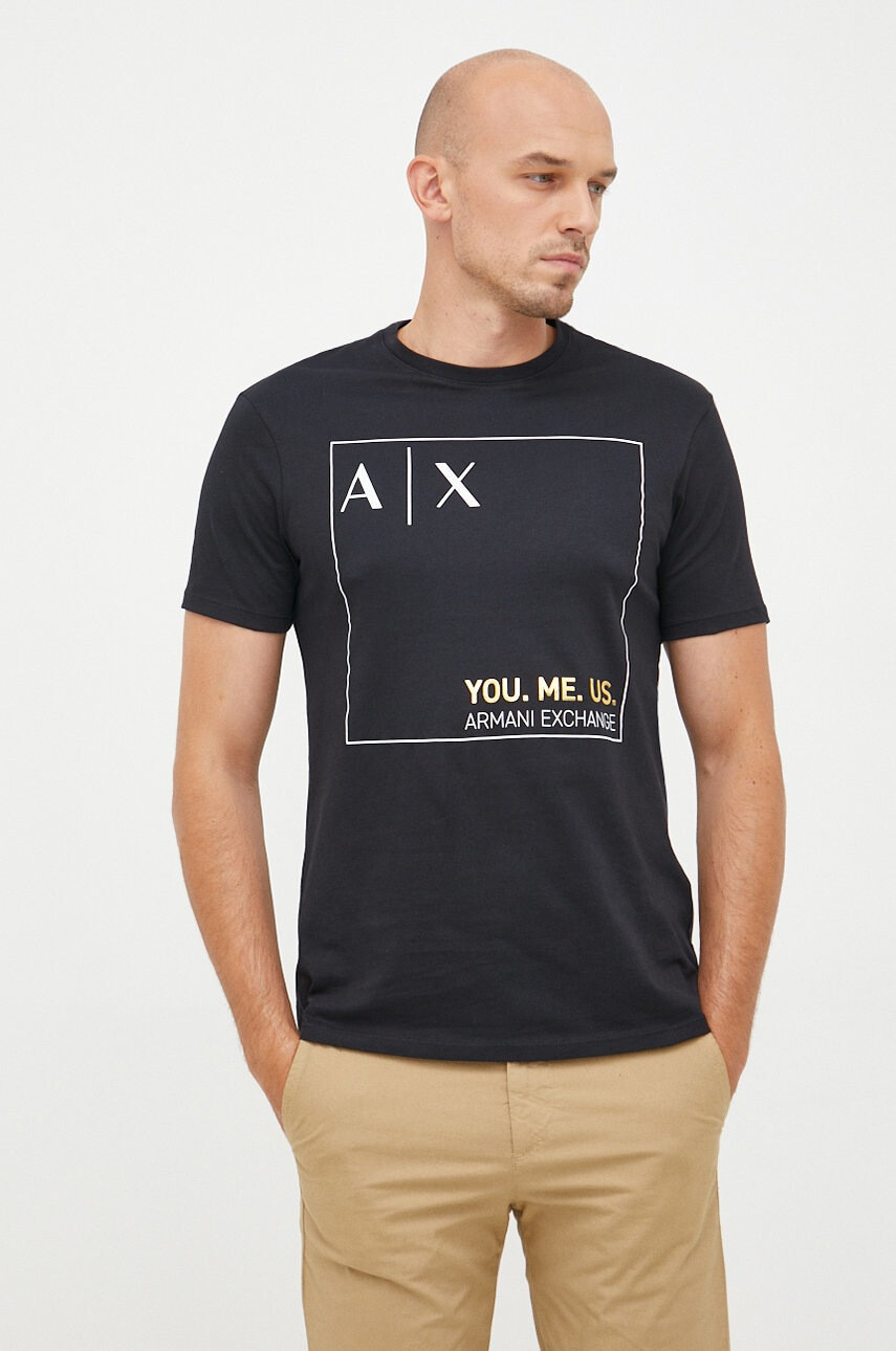 Armani Exchange Памучна тениска - Pepit.bg