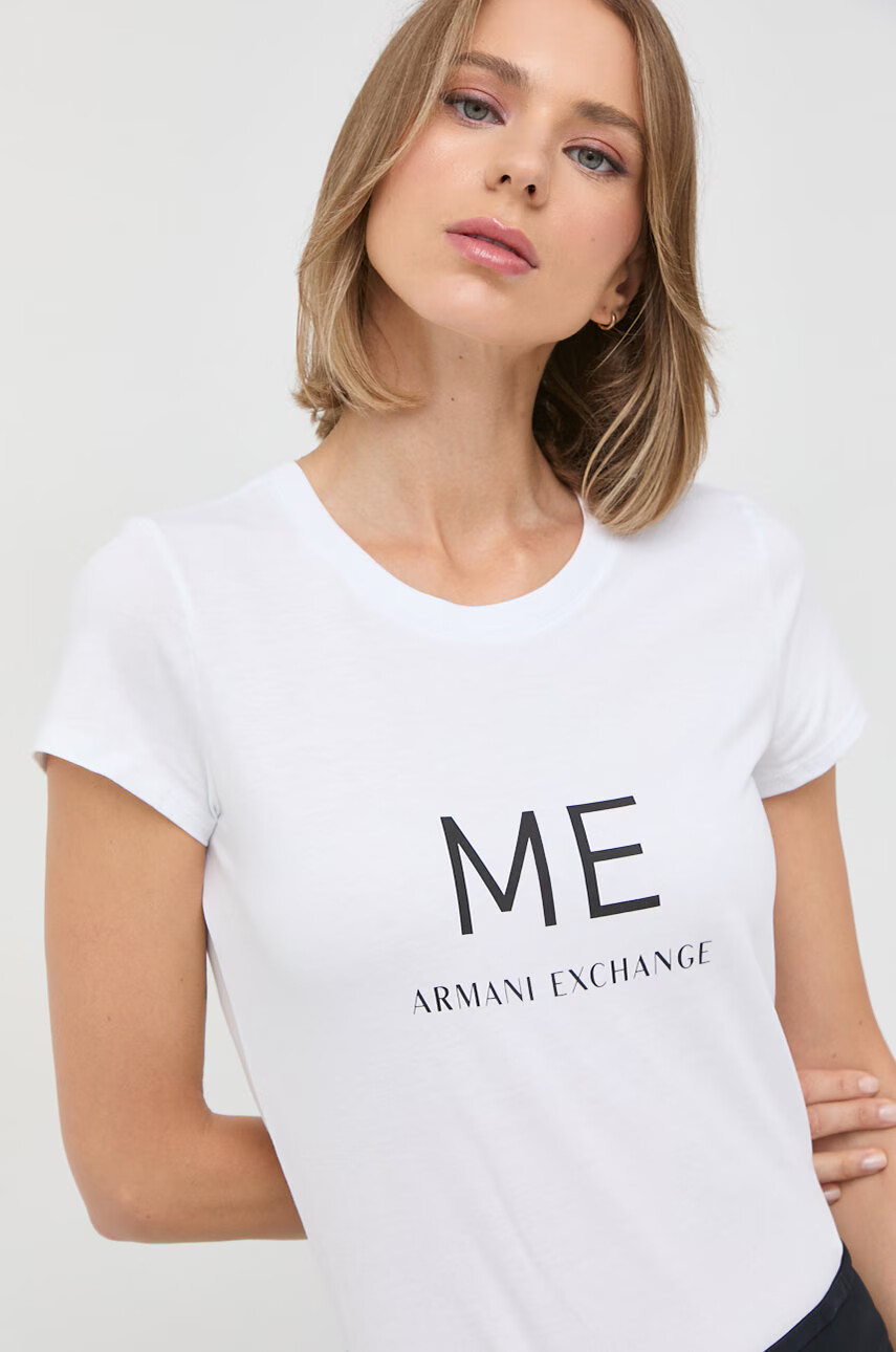 Armani Exchange Памучна тениска - Pepit.bg