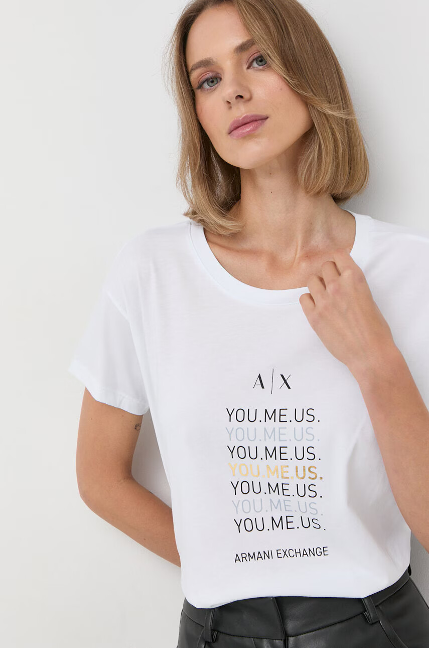 Armani Exchange Памучна тениска - Pepit.bg