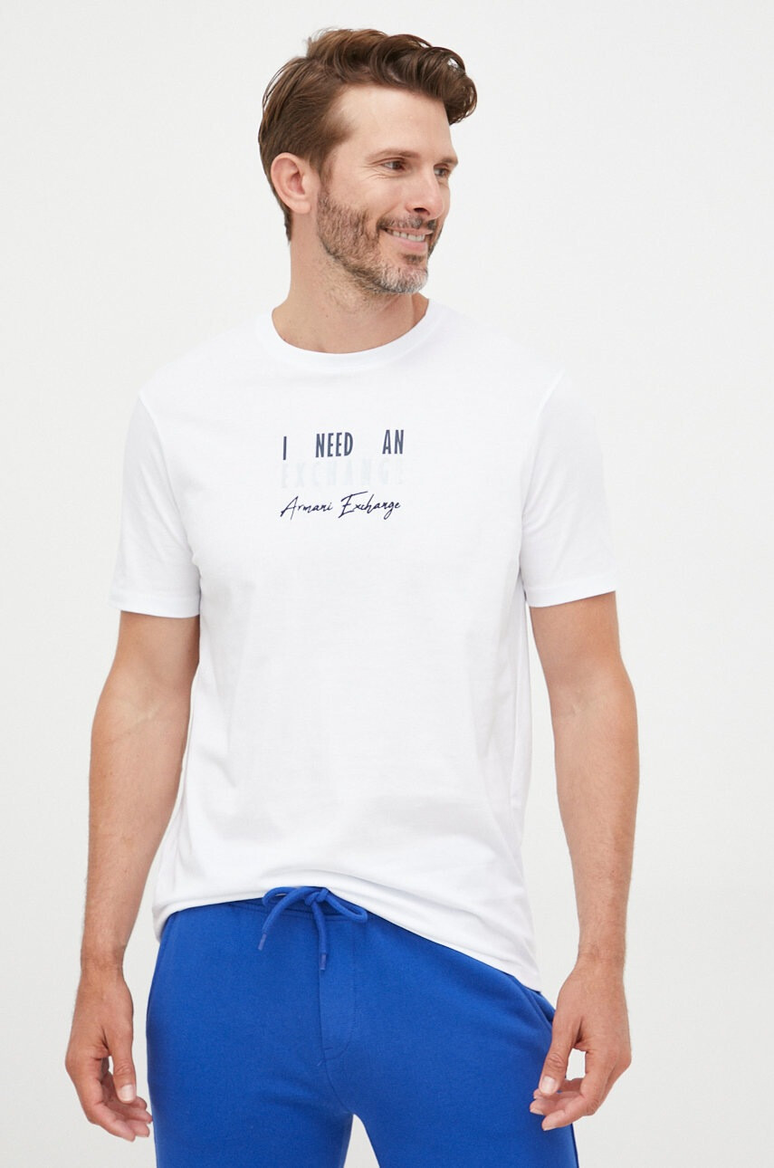 Armani Exchange Памучна тениска - Pepit.bg