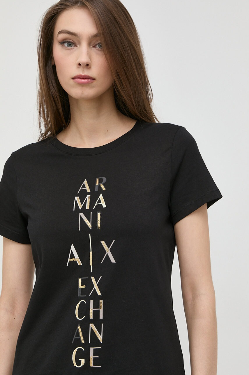 Armani Exchange Памучна тениска - Pepit.bg