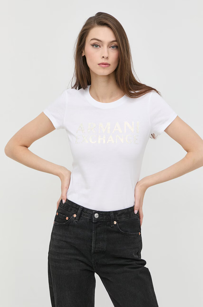 Armani Exchange Памучна тениска - Pepit.bg