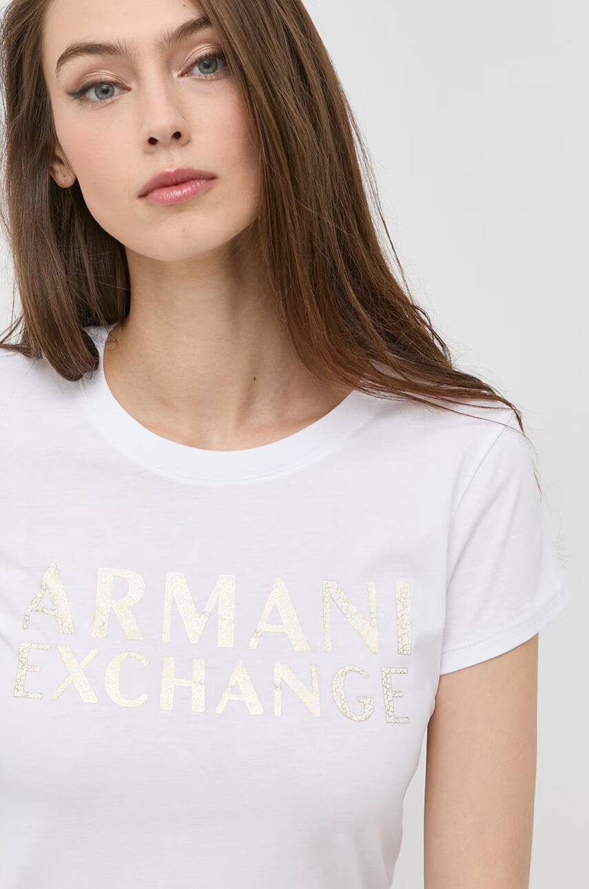 Armani Exchange Памучна тениска - Pepit.bg