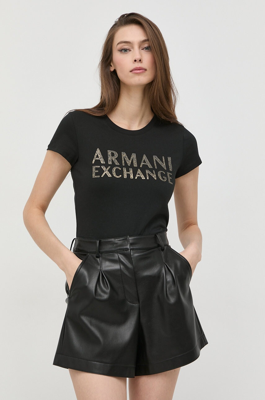 Armani Exchange Памучна тениска - Pepit.bg