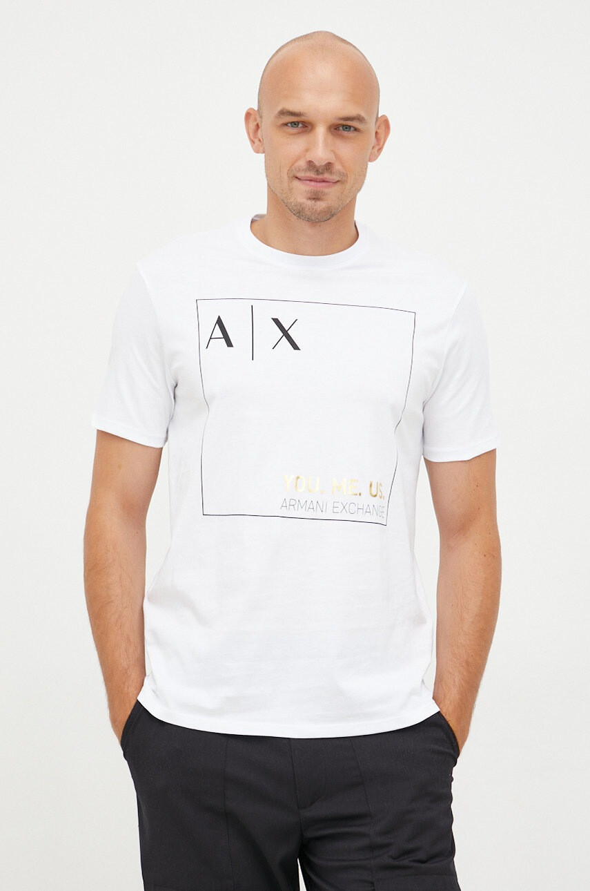 Armani Exchange Памучна тениска - Pepit.bg