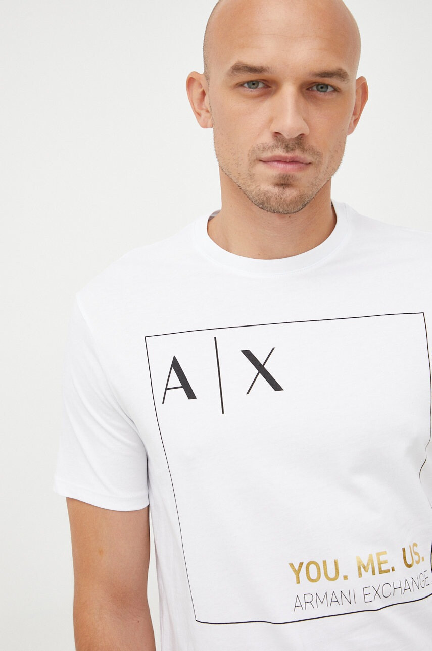 Armani Exchange Памучна тениска - Pepit.bg