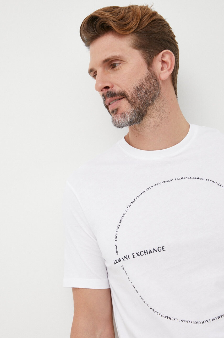 Armani Exchange Памучна тениска - Pepit.bg