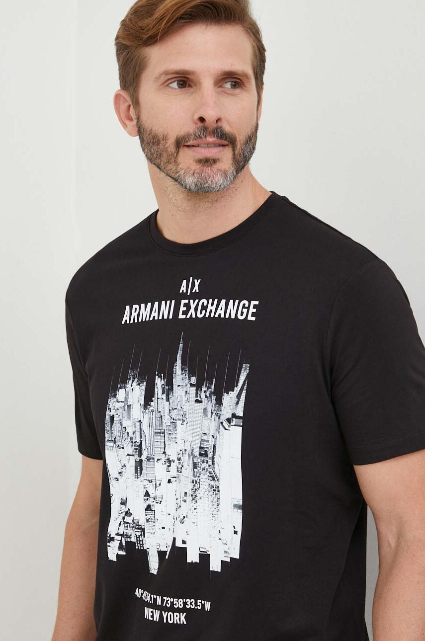 Armani Exchange Памучна тениска - Pepit.bg