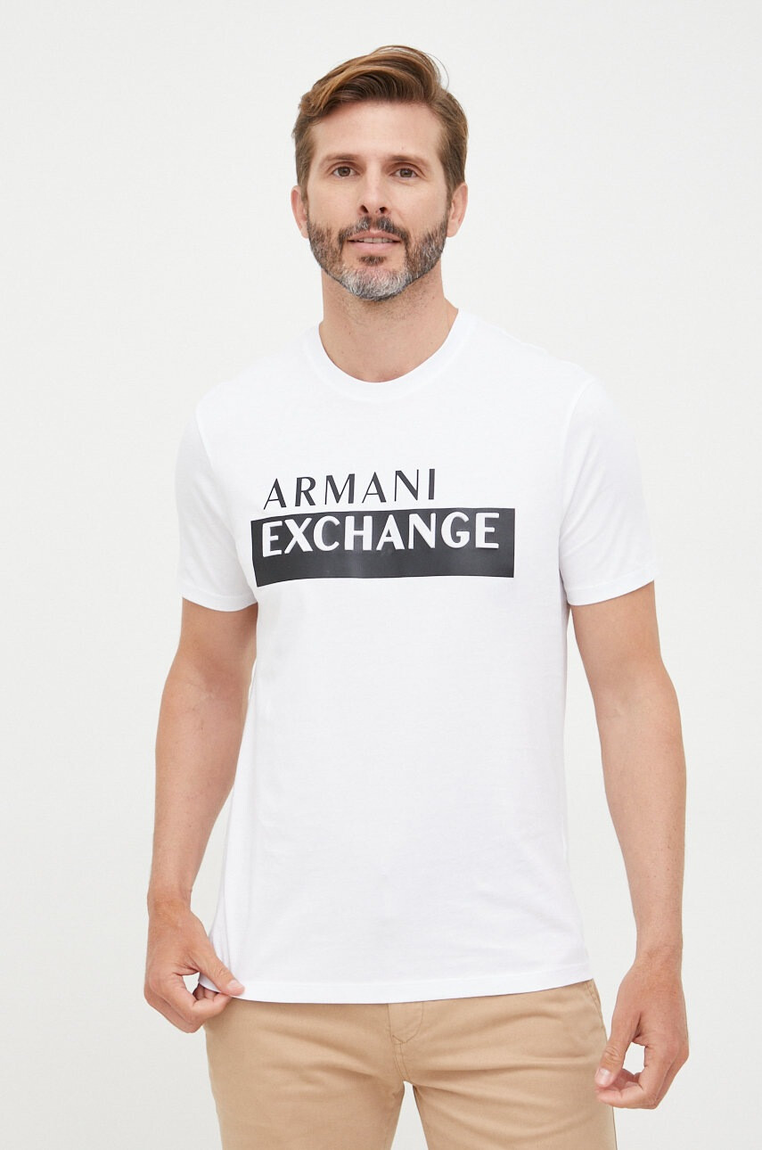 Armani Exchange Памучна тениска - Pepit.bg