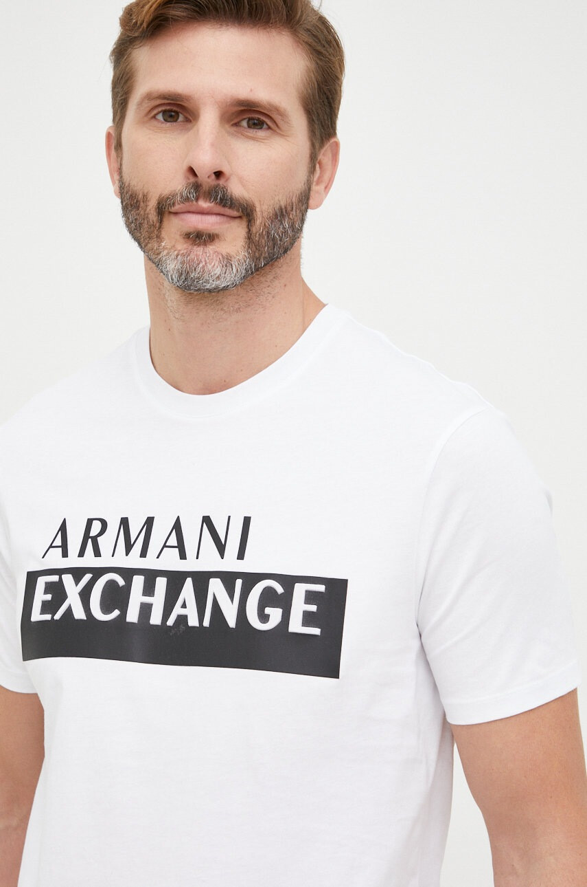 Armani Exchange Памучна тениска - Pepit.bg