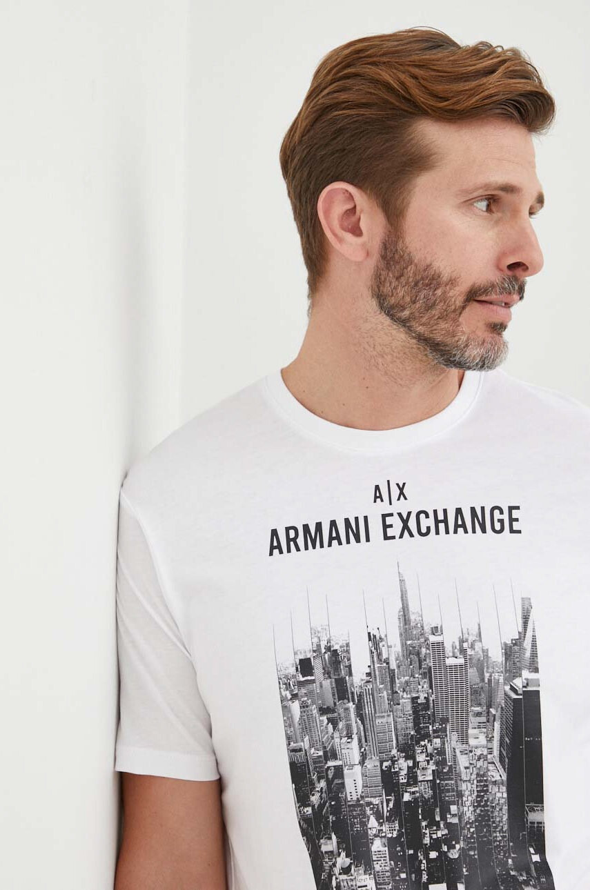 Armani Exchange Памучна тениска - Pepit.bg