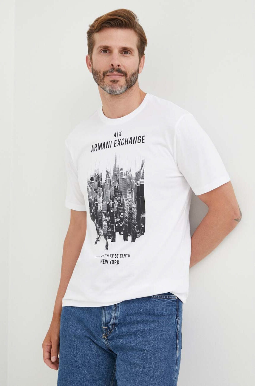 Armani Exchange Памучна тениска - Pepit.bg