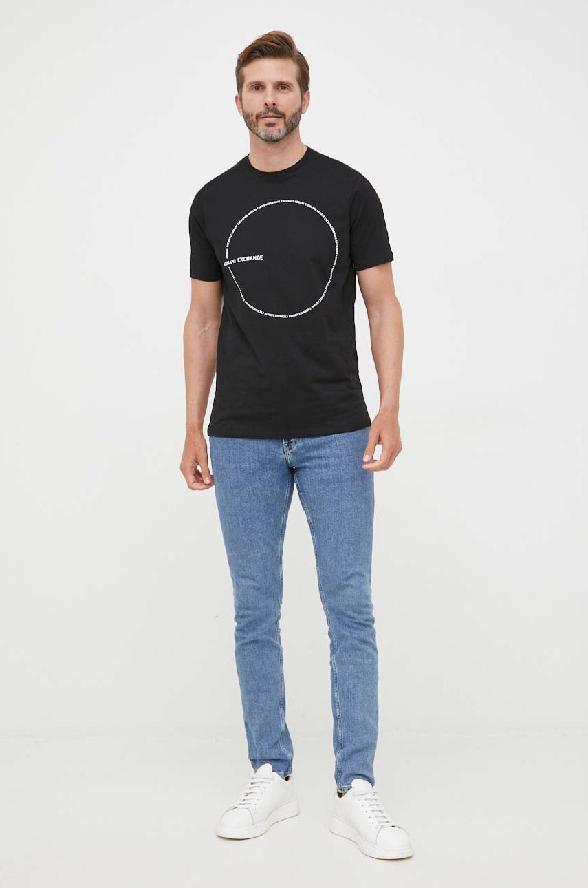 Armani Exchange Памучна тениска - Pepit.bg
