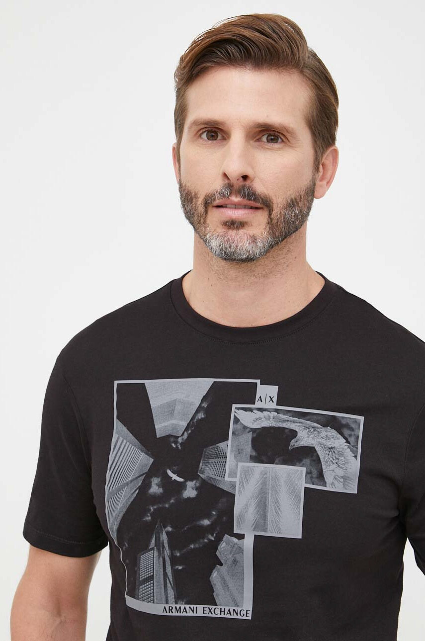 Armani Exchange Памучна тениска - Pepit.bg