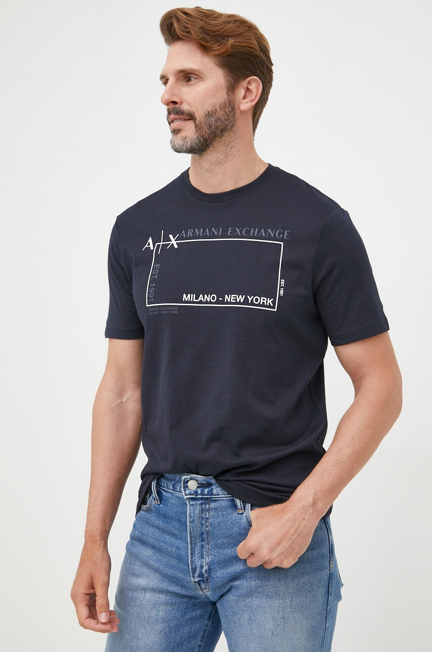 Armani Exchange Памучна тениска - Pepit.bg