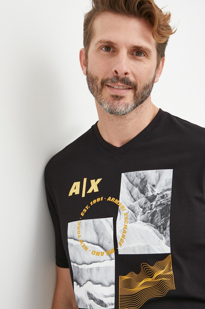 Armani Exchange Памучна тениска - Pepit.bg