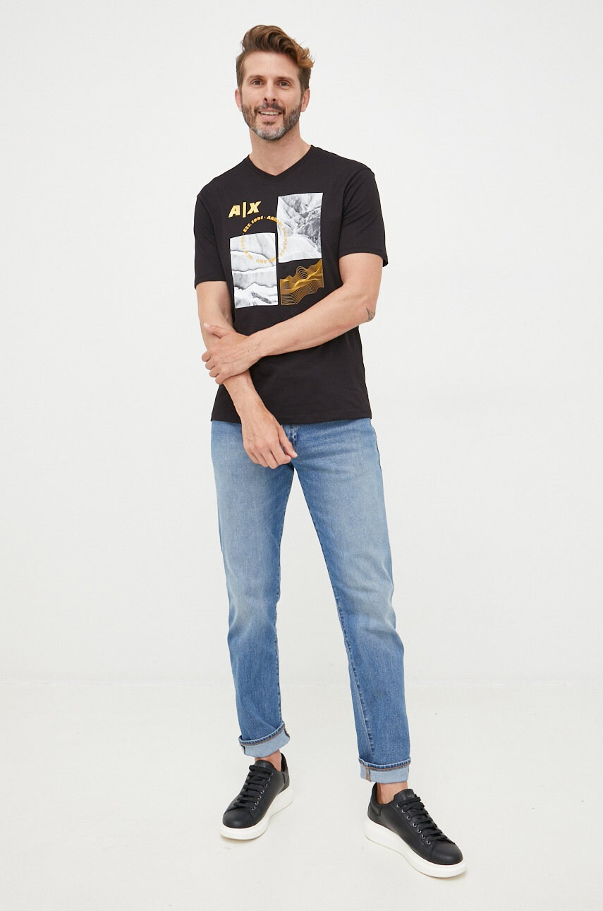 Armani Exchange Памучна тениска - Pepit.bg