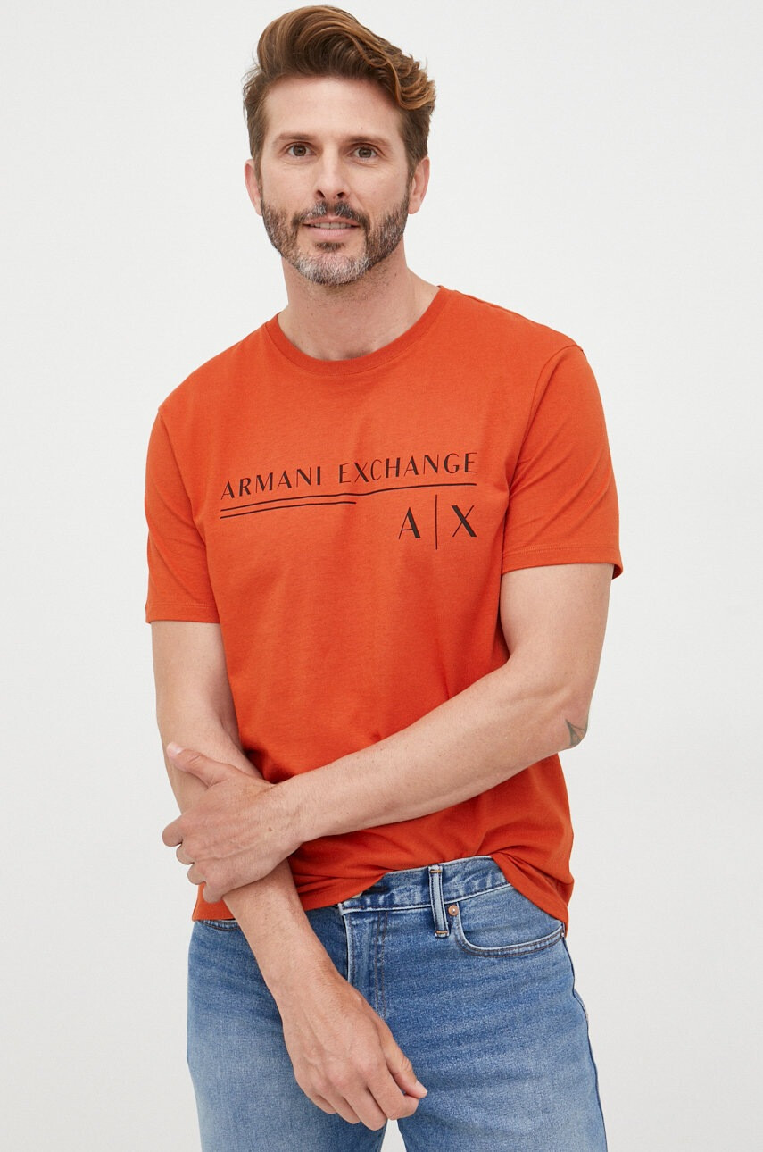 Armani Exchange Памучна тениска - Pepit.bg