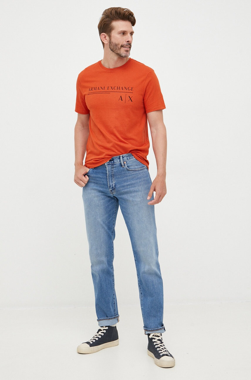 Armani Exchange Памучна тениска - Pepit.bg